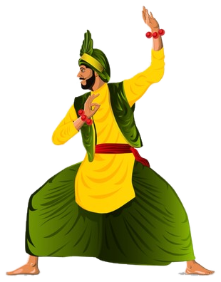 Jhoomer dancers illustration